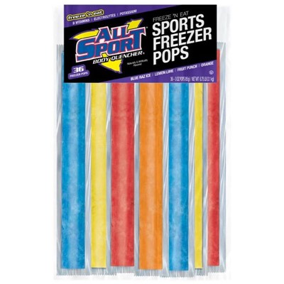 All Sport Body Quencher Freezer Pops Variety Pack