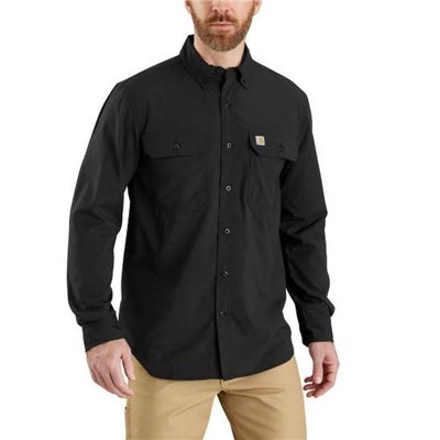 - Carhartt Men's 105291 Force Relaxed Fit Black Lightweight Long-Sleeve Button Down Shirt