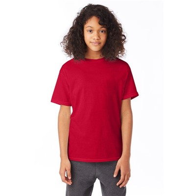 - Hanes 5370 Youth T-Shirt RED