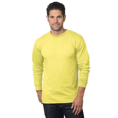 - Bayside BA6100 Yellow Unisex Heavyweight Long Sleeve T-Shirt