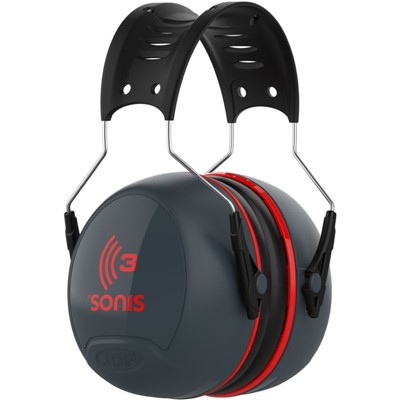 Ear Muffs Sonis 3 Over-Head NRR 31 DGY - EPI-262-AEB040-HB