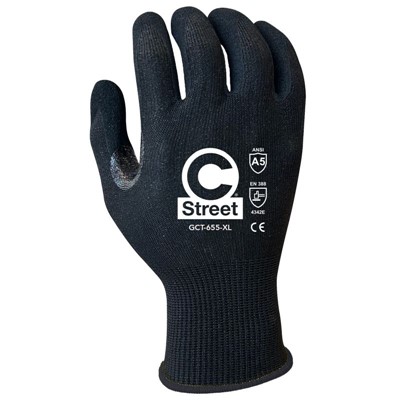 C Street Foam Nitrile Coated A5 Cut Resistant Gloves 655-XL