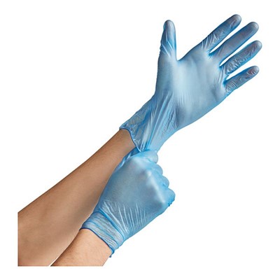 - Akers BV42 Vinyl Exam Blue Disposable Gloves