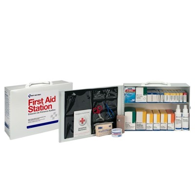 First Aid Only 75 Person 2 Shelf First Aid Steel Cabinet