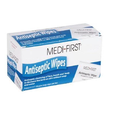 Antiseptic Wipes Medi-First 20/bx - JMQ-21471