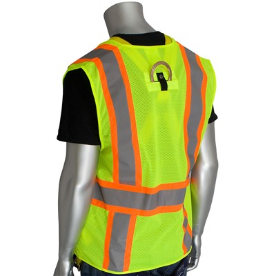 PIP Class 2 Hi Vis Yellow Mesh Two-Tone Reflective Vest 302-0600D-LY-5X