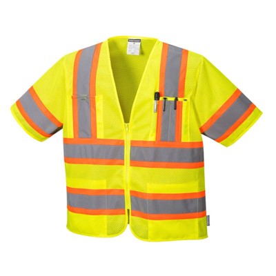 - Portwest US383 Augusta Hi Vis Contrast Executive Short Sleeve Vest