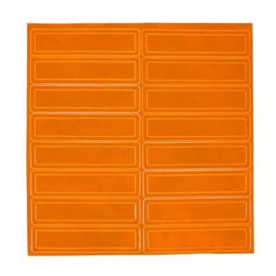 Orange Reflective Strips Stickers for Hard Hats