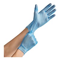 Gloves Vinyl 4mil PF BLU MD - GVY-BV42-MD