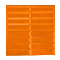 Orange Reflective Strips Stickers for Hard Hats